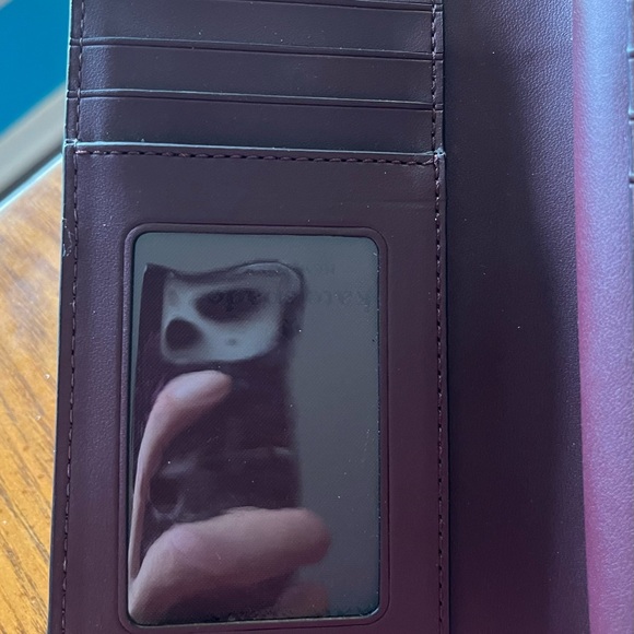 Kate Spade Deep Purple Leather Wallet. EUC - Picture 5 of 8